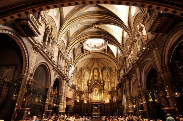Barcelona 2015 Vol.08｜モンセラット修道院・聖堂の内部