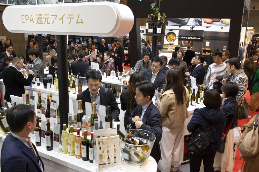 FOODEX JAPAN / 国際食品・飲料展での事例： ”PLESURE WINE”の会場の様子