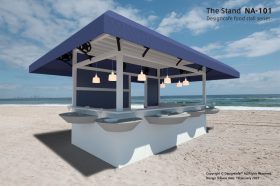 保護中: The Stand “NA-101” Designcafe food stall series.
