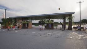 "GATE-M" "Food Education × Leisure" Experience Theme Park Entrance Gate